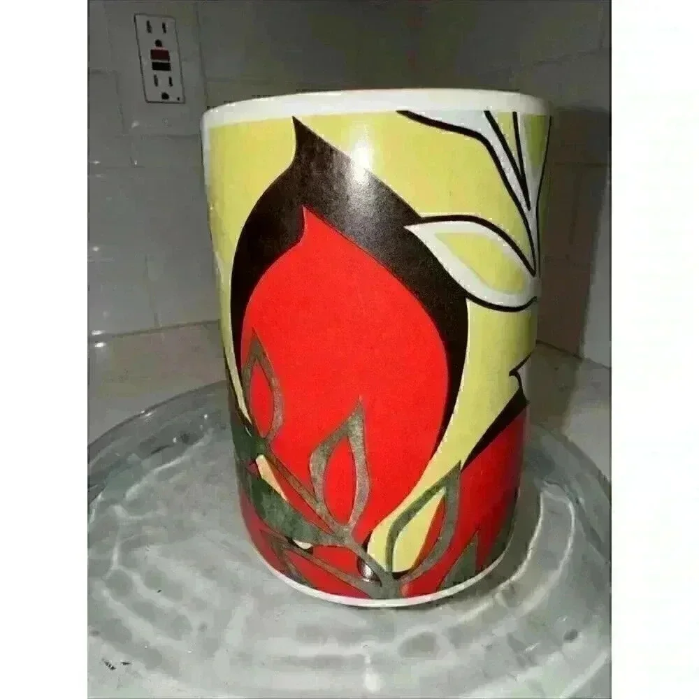 Starbucks 2004 Multi-Color Botanical Coffee Mug 16 Oz.